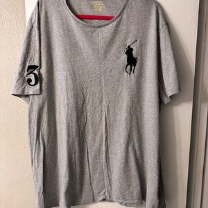 Polo by Ralph Lauren Light Gray Short Sleeve Tee Big Pony Size XXL